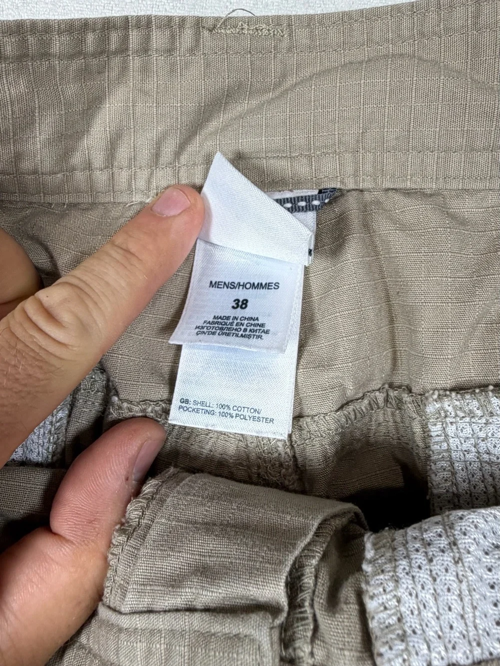 The North Face Men's 38W Khaki/Taupe Technical Outdoor Chinos Pants